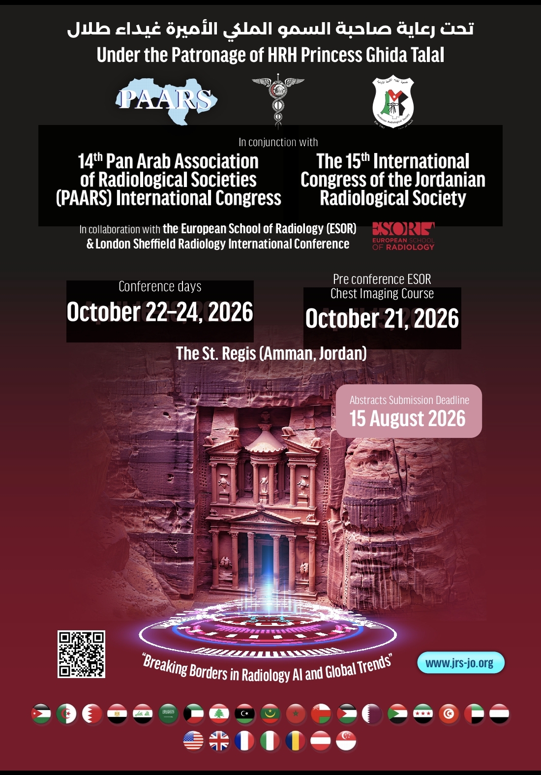 14th pan arab association of radiological societies - the 15th international congress of the jordanian radiological society